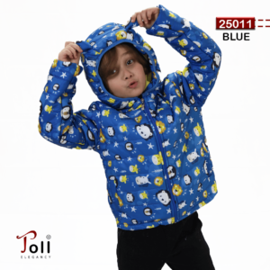 Boys' printed waterproof jacket