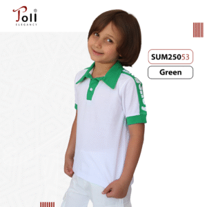 Boys’ Gabardine Shorts & Printed Polo T-Shirt